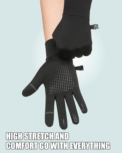 RIGWARL Touchscreen Compatible Long Sleeve Ski Gloves for Winter Sports