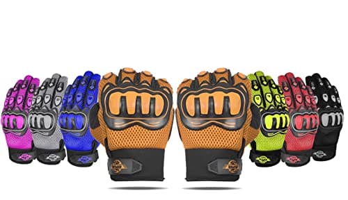 ALPHA CYCLE GEAR Dirt Bike & ATV Gloves for Men & Women — Black/Orange