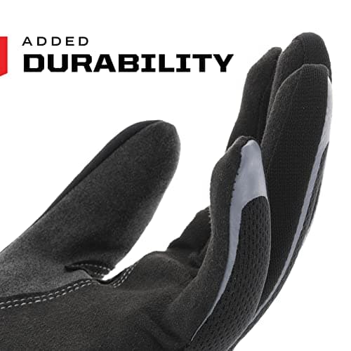 Mechanix Wear Touchscreen Gloves for Men, Black, Medium