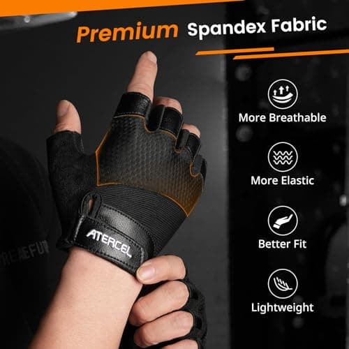 Premium Leather Workout Gloves for Men and Women: Ideal for Weightlifting, Gym, Cycling