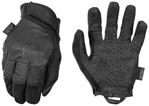 Mechanix Wear Tactical Vent Gloves, Touch Capable, High Dexterity, Airsoft, Paintball, Field Work, Men's Black Large