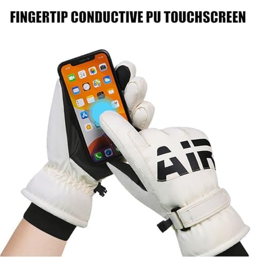 RIGWARL Mens Waterproof Warm Winter Ski Gloves