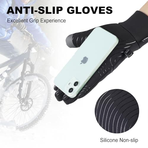 MAPLELILY Winter Gloves - Touch Screen, Waterproof & Warm for Men & Women