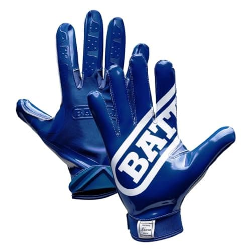 Battle Sports Ultra Stick Football Gloves - For Adults and Youth — Navy
