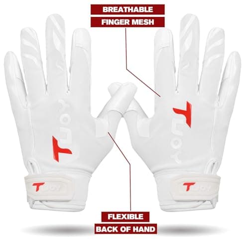 Men's Football Gloves: T1 PRO Adult Size (Pair)