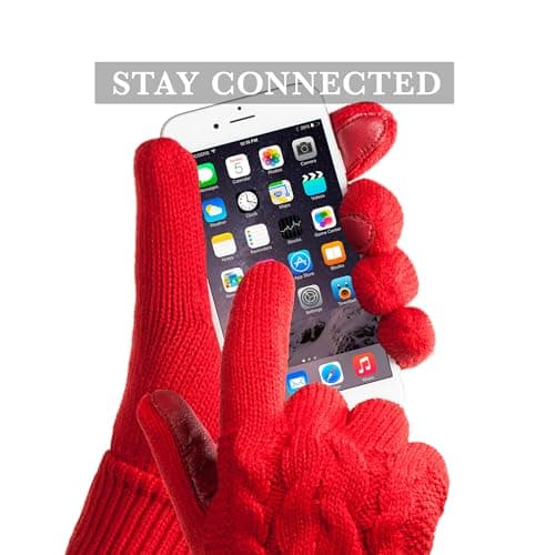 Isotoner Women's Cable Knit Touchscreen Gloves