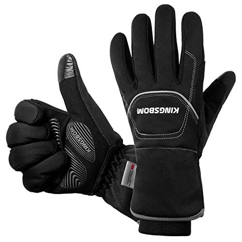 KINGSBOM 3M Thinsulate Waterproof & Windproof Touch Screen Gloves - Winter Warm for Outdoor Sports - Men & Women