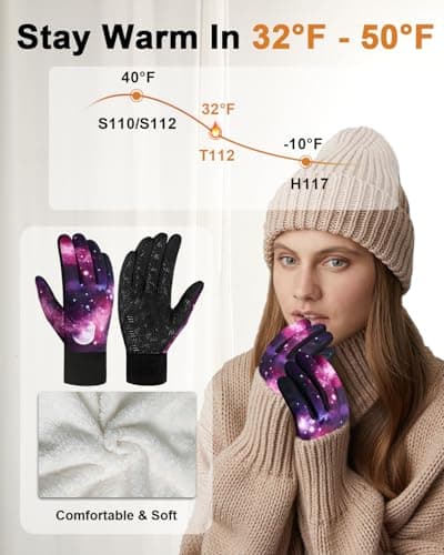 RIGWARL Upgraded Wool Winter Gloves, Touch Screen Compatible, Waterproof for Men and Women
