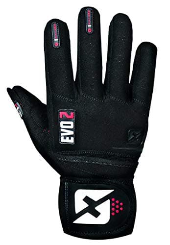 Skott Evo 2 Weightlifting Gloves with Wrist Support-Double Stitching for Durability — Black/Long