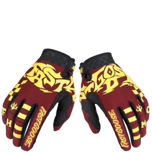 Men's & Women's Motorcycle Riding Gloves - Cold Weather, Cycling & Climbing, Wear-Resistant & Slip-Resistant — Red