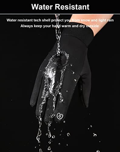 SUJAYU Warm, Touch Screen Winter Gloves for Men & Women - Waterproof, Ideal for Running & Cycling