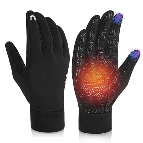 Waterproof Winter Gloves for Men and Women — Basic-Black (65% Warm&Water-Resistant)