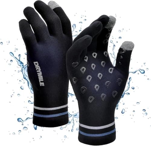DRYMILE Hyla Waterproof Touchscreen Gloves for Men & Women - Warm Winter Gloves for Work, Hiking, Skiing, and Biking