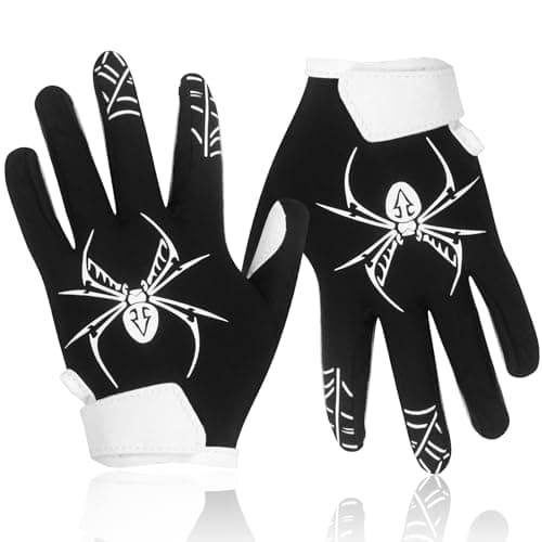 Youth Silicone Grip Football Gloves for Boys — spider