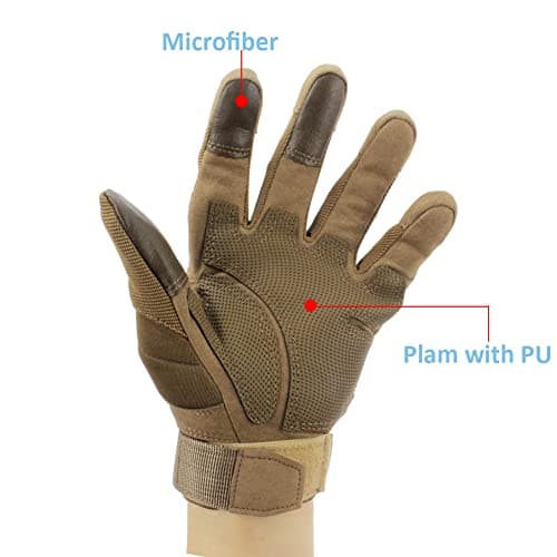 Carbon Fiber Racing Gloves for Motorcycles and ATVs with Touchscreen Compatibility