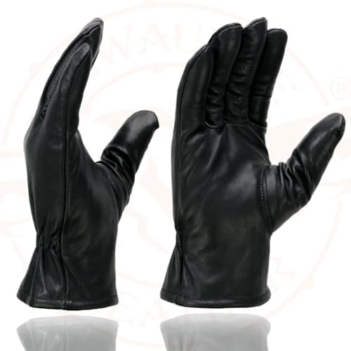 Milwaukee Black Thermal Lined Men's Motorcycle Gloves with Cinch Wrist Closure