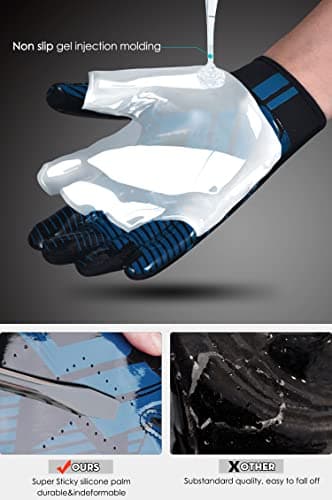 AceShip Enhanced Performance Football Gloves High Grip for Adults and Kids