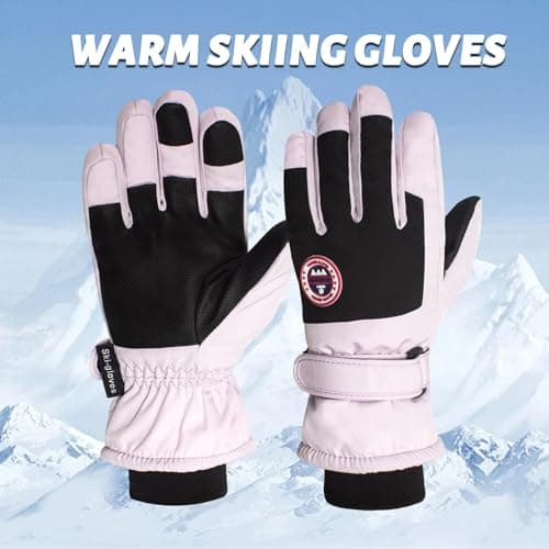 RIGWARL Men's Thermal Ski Gloves - Warm, Waterproof & Windproof (Blue)