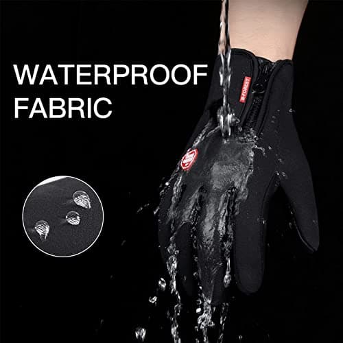 FOXLVDA Winter Waterproof Gloves for Men and Women - Touch Screen Compatible