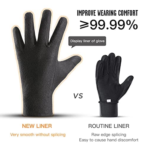 KynciLOR Women's Waterproof Winter Gloves for Cold Weather Snow Touchscreen Compatible