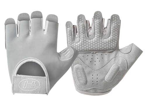 Anti-Slip Fingerless Workout Gloves for Men & Women, Great for Weightlifting