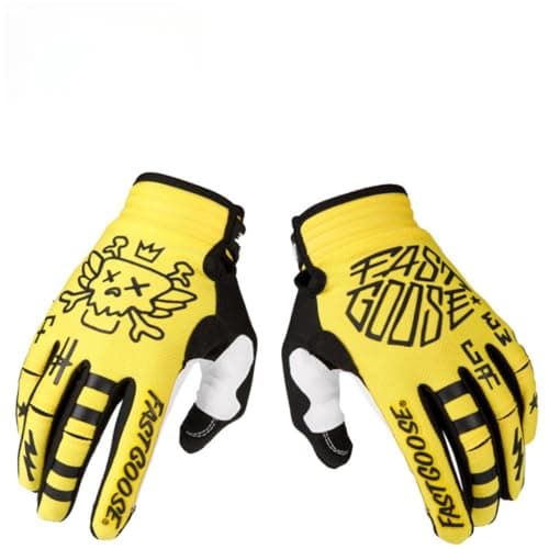 Touch Screen Motorcycle Gloves for Men & Women - Breathable, Lightweight,Perfect for Cycling, Climbing, Motocross Racing — Yellow