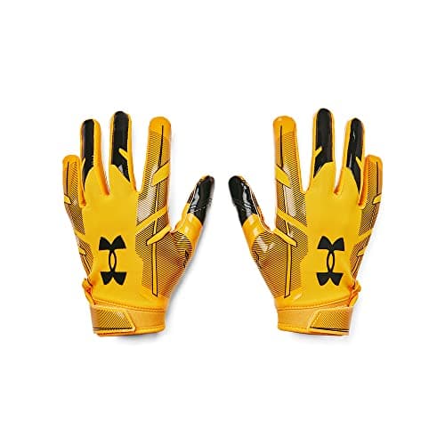 Under Armour Boys' F8 Football Gloves - Performance FIT — Steeltown Gold (750)/Black