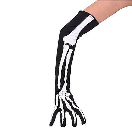 Artfen Halloween Skeleton Gloves for Cosplay & Parties