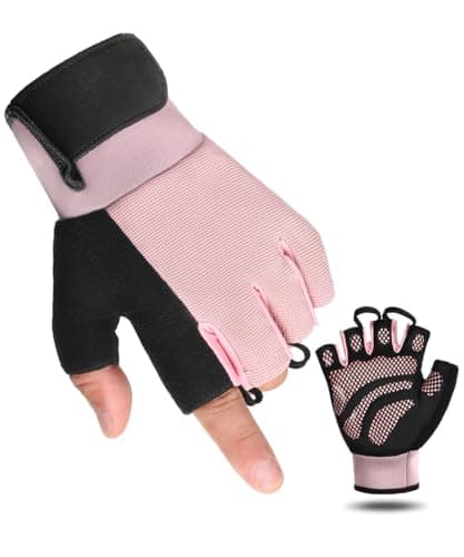 Lightweight Breathable Workout Gloves for Men and Women - Perfect for Weightlifting, Cycling, Climbing — Pink