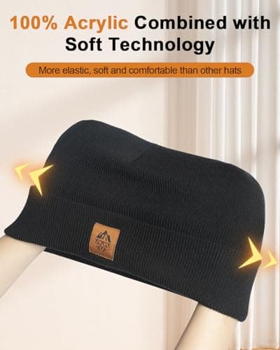 Rigwarl Men's Warm Hat & Waterproof Touchscreen Gloves Set