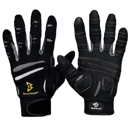 Bionic Men's Beastmode Full Finger Gym Gloves