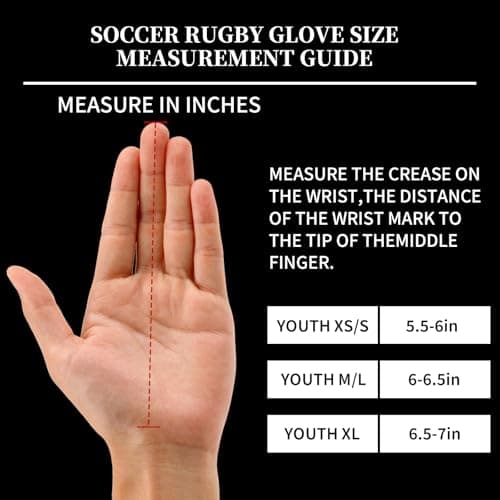 Youth Football Gloves with Silicone Grip for Enhanced Play