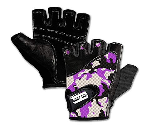 RIMSports Workout Gloves for Men and Women — Camouflage Purple
