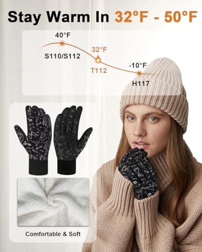 RIGWARL Touch Screen Running Gloves for Men & Women