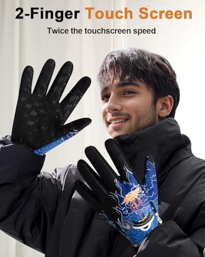 RIGWARL Winter Waterproof Gloves for Men & Women, Touch Screen Compatible, Perfect for Running, Hiking, and Skiing