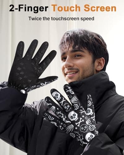RIGWARL Winter Gloves for Men Women, Touch Screen Compatible, WaterproofRunning, Hiking & Skiing Gifts