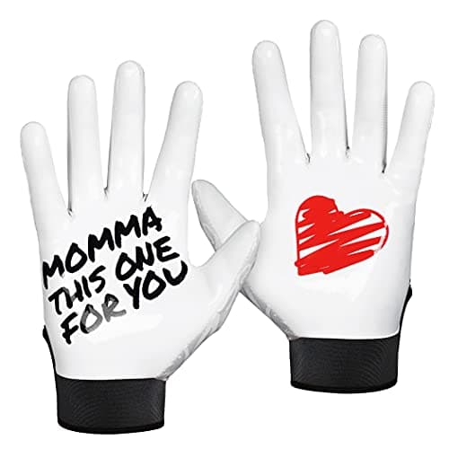 Sleefs Football Receiver Gloves - No Slip, Crazy Sticky Grip - Youth & Adult Sizes