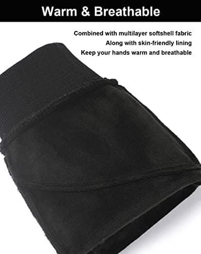 SUJAYU Warm, Touch Screen Winter Gloves for Men & Women - Waterproof, Ideal for Running & Cycling