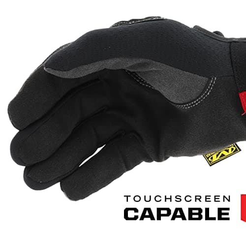 Mechanix Wear Touchscreen Gloves for Men, Black, Medium