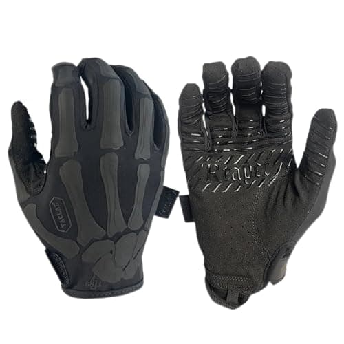 Reaper Dark Skeleton Gloves - Lightweight for Airsoft, Paintball, Cycling & More