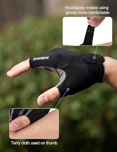 INBIKE Shock-Absorbing Gel Padded Cycling Gloves for Men and Women
