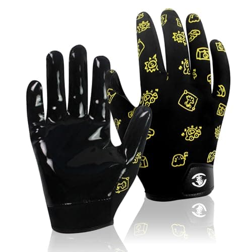 Sticky Silicone Palm Football Gloves for Kids Boys Girls — cartoon pattern