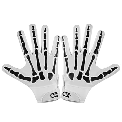 Glorious Traders Football Gloves - Ultimate Performance with Super Grip — White