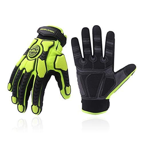 Handlandy Heavy Duty Impact Gloves, SBR Padding, TPR Protector