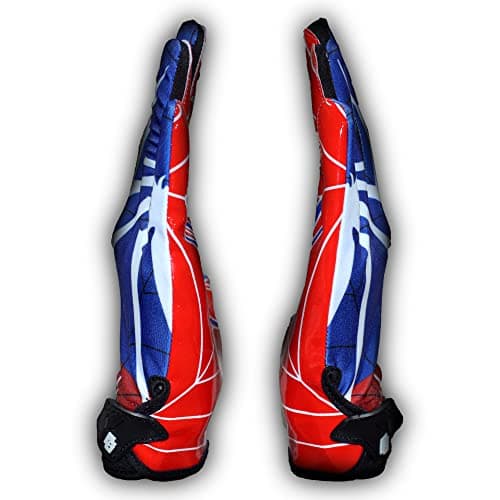 Spider Youth Football Gloves - Tacky Grip Tight Fit Receiver Gloves - Pro Elite Stickiness