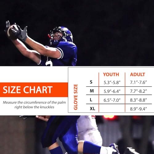 Drip Gear Elite Sticky Grip Football Wide Receiver Gloves - Adult, Youth, Men, Boys