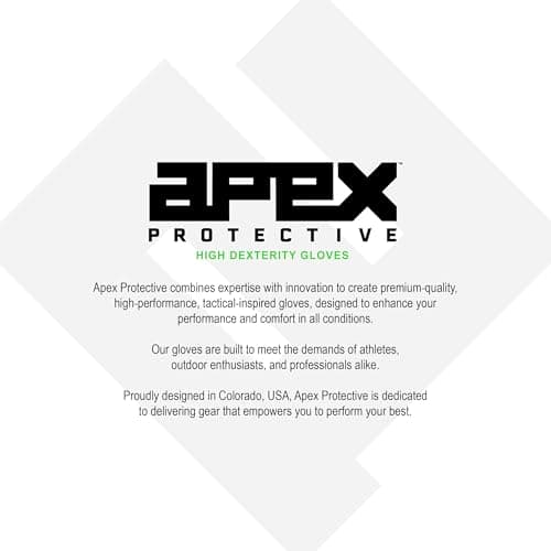 APEX 1.0 High Dexterity Work Gloves for Tactical, Shooting, Hunting, Multi-Sport Protection