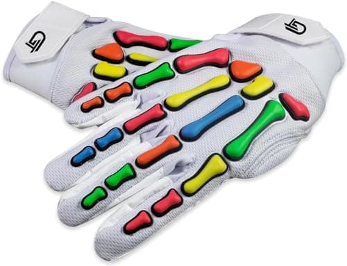 Glorious Traders Wide Receiver Football Gloves for Adults & Boys Super Sticky Grip Palms