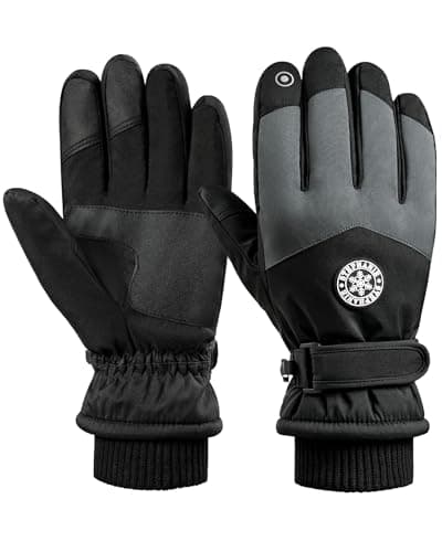 Pleneal Winter Ski Gloves Windproof Waterproof Touchscreen Anti-Slip Warm — Snow