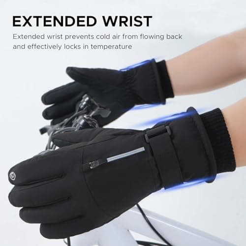 X W EI UNION Winter Warm Touchscreen Gloves Men Women Waterproof Windproof Cold Weather Outdoor Sports